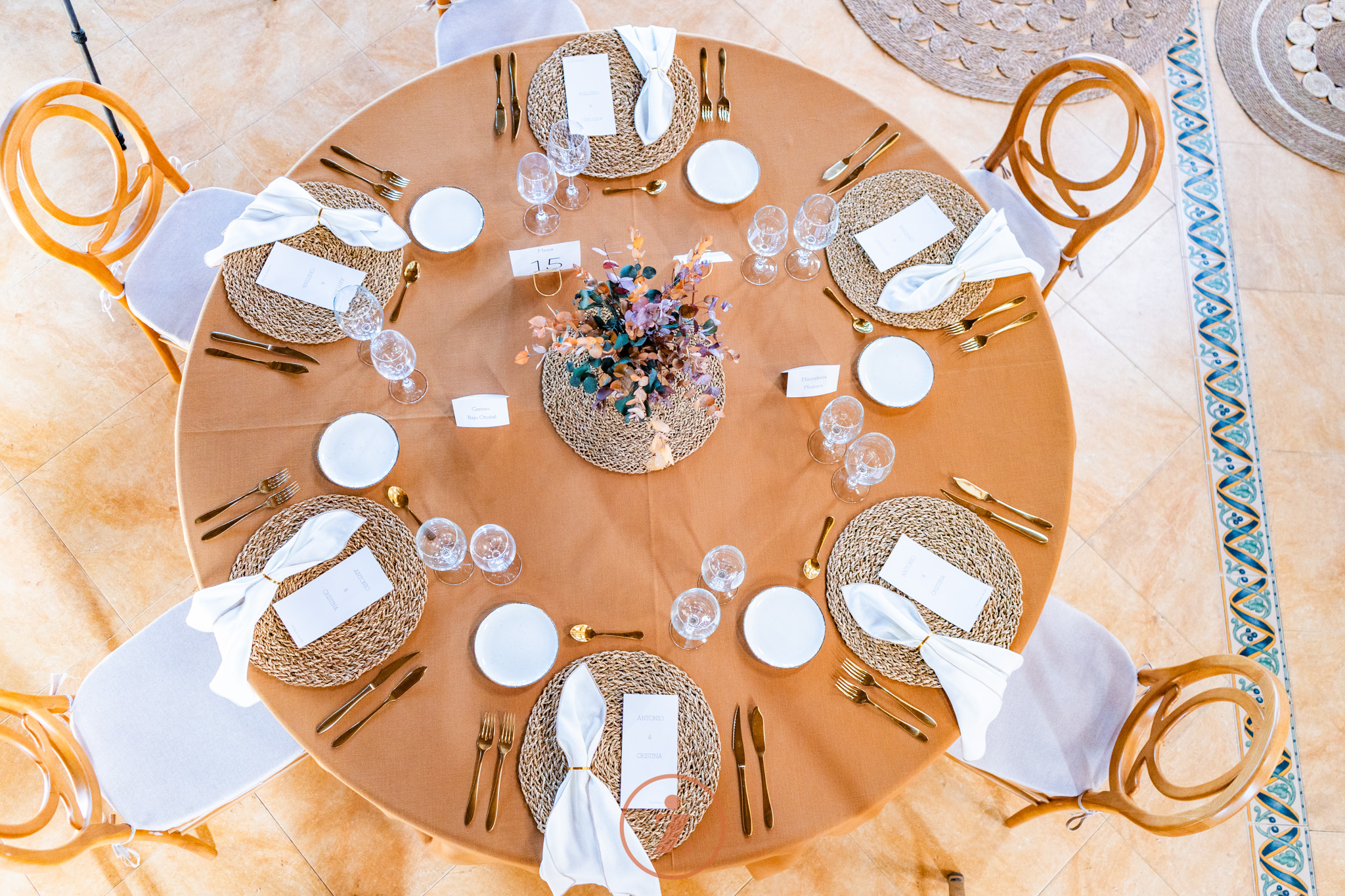 mesa de catering de bodas